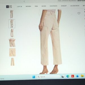 Veronica Beard Taylor Cropped High-Rise Jeans Size 26. NWT